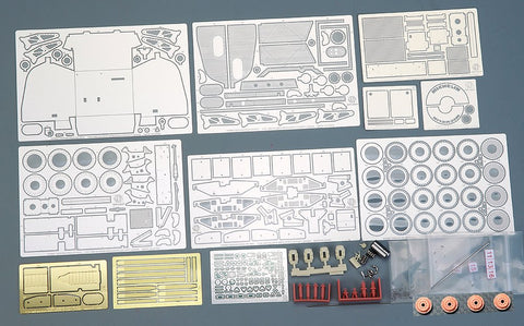 Hobby Design HD02-0418 1/24 Sauber Mercedes C9 Detail-Up Set (for Tamiya 24359) (Photo-etched parts + Metal parts + Resin)