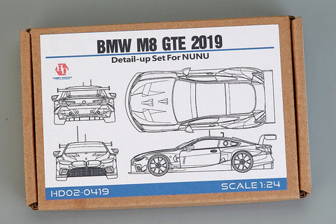Hobby Design HD02-0419 1/24 BMW M8 GTE 2019 Detail-Up Set (for NuNu) (Photo-etched parts + Metal parts + Resin)