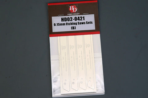 Hobby Design HD02-0421 0.15mm Etching Saw Set (B)