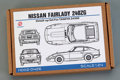 Hobby Design HD02-0426 1/24 Nissan Fairlady 240ZG (for Tamiya 24360) (Photo-etched parts + Metal parts + Resin)