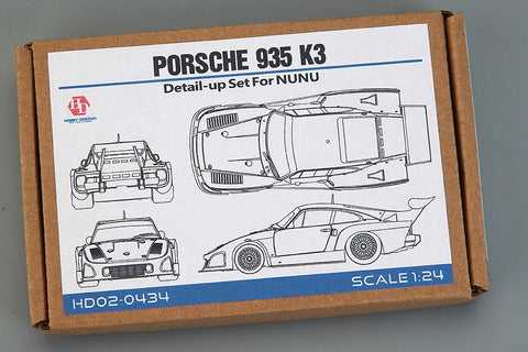 Hobby Design HD02-0434 1/24 Porsche 935 K3 Detail-Up Set (for NuNu) (Photo-etched parts + Metal parts + Resin)