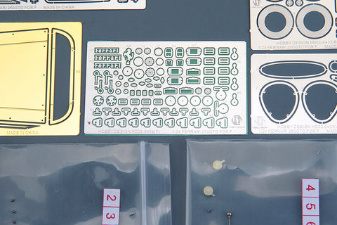 Hobby Design HD02-0435 1/24 Ferrari 250 GTO Detail-Up Set (for Fujimi 123370)