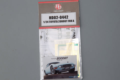 Hobby Design HD02-0442 1/24 Toyota 2000GT (for Aoshima) (Photo-etched parts + Metal parts + Resin)