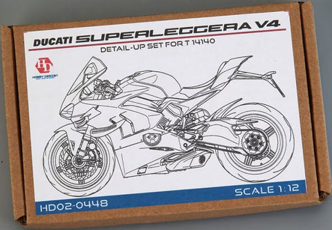Hobby Design HD02-0448 1/12 Ducati Superleggera V4 Detail-Up Set (for Tamiya 14140)