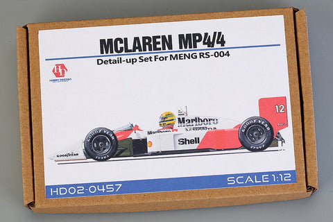 Hobby Design HD02-0457 1/12 McLaren MP4/4 Detail-Up Set (for Meng Model RS-004) (Photo-etched parts + Resin + Metal parts)