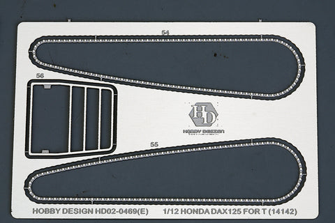 Hobby Design HD02-0469 1/12 Honda Dax Detail-Up Set Tamiya (14142) (PE + Metal Parts + Resin + Metal Logo)