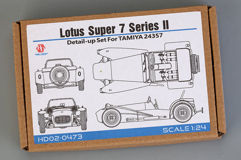 Hobby Design HD02-0473 1/24 For Lotus Super 7 Series 2 Tamiya (24357) (PE + Metal Parts + Resin + Metal Logo)