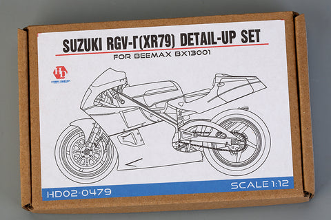 Hobby Design HD02-0479 1/12 Suzuki RGV-Γ (XR79) Detail-Up Set for Beemax BX13001 (PE + Metal Parts + Resin)