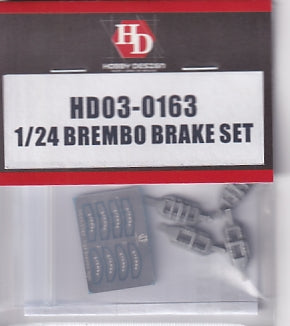 Hobby Design HD03-0163 1/24 Brembo Logo Brake Set (Resin + Photo-etched Parts)