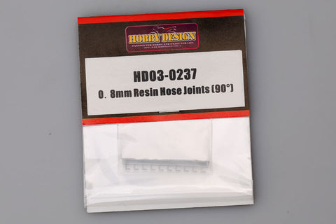 Hobby Design HD03-0237 0.8mm Resin Hose Joint (90°)