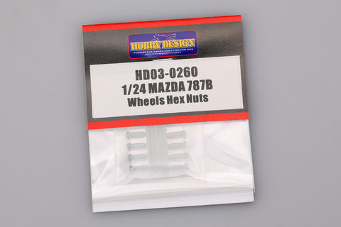 Hobby Design HD03-0260 1/24 Mazda 787B Wheel Hex Nut (for Tamiya)