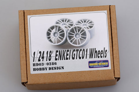 Hobby Design HD03-0286 1/24 18-inch Enkei GTC01 Wheels