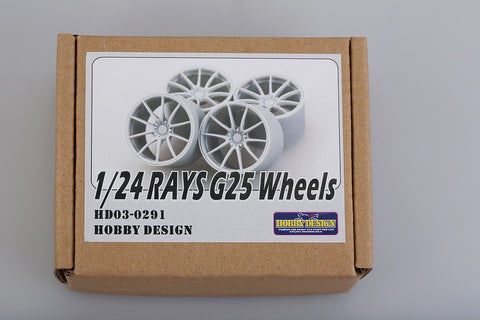 Hobby Design HD03-0291 1/24 18-inch Rays G25 wheels