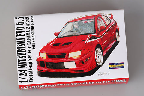 Hobby Design HD03-0322 1/24 Mitsubishi Evo 6.5 Detail-Up Set (for Tamiya) (Resin + Photo-etched Parts + Decals)