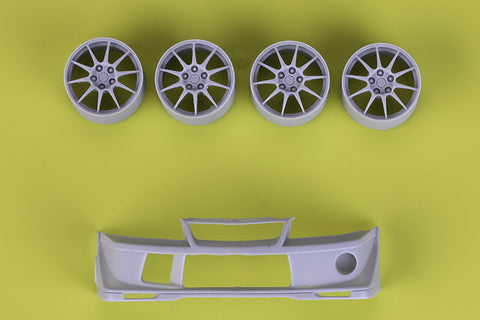 Hobby Design HD03-0322 1/24 Mitsubishi Evo 6.5 Detail-Up Set (for Tamiya) (Resin + Photo-etched Parts + Decals)