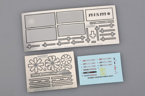 Hobby Design HD03-0331 1/24 Nissan RB26DETT Engine Kit for R34