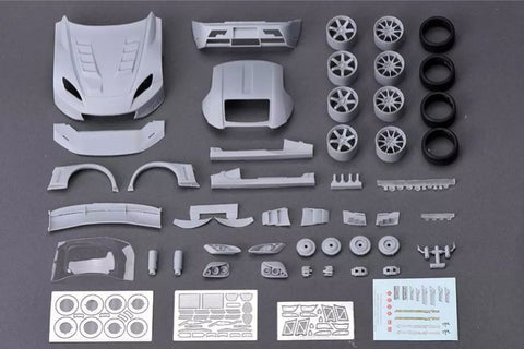 Hobby Design HD03-0362 1/24 J'S Honda S2000 Transkit (Resin + Photo-etched parts + Decals + Metal parts)
