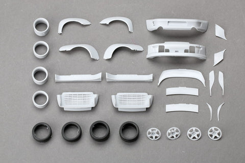 Hobby Design HD03-0373 1/24 RWB (Rauh-Welt Begriff) Porsche 993 Widebody Transkit (for Tamiya) (Resin + Photo-etched parts + Decals)