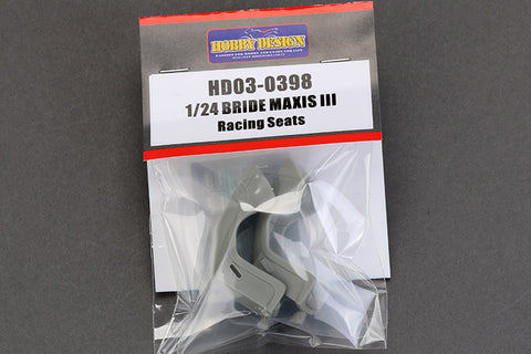 Hobby Design HD03-0398 1/24 BRIDE Maxis III Racing Seat (Resin + Photo-etched parts + Decals)