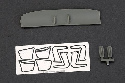 Hobby Design HD03-0410 1/24 Voltex GT Wing Type 7 (Swan Neck Mount) - 150cm Width (Resin, Photo-etched, and Metal Parts)