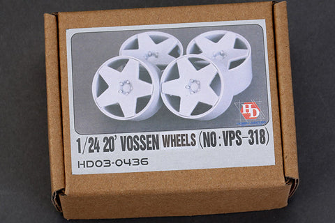Hobby Design HD03-0436 1/24 20-inch Vossen Wheels (Model: VPS-318)