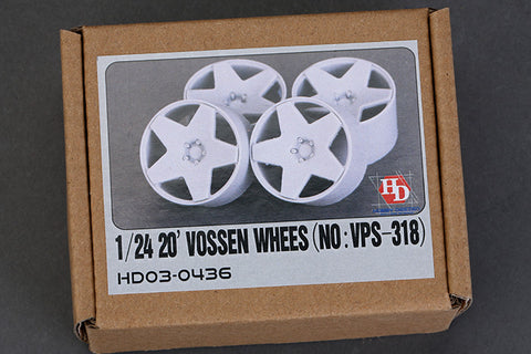 Hobby Design HD03-0436 1/24 20-inch Vossen Wheels (Model: VPS-318)