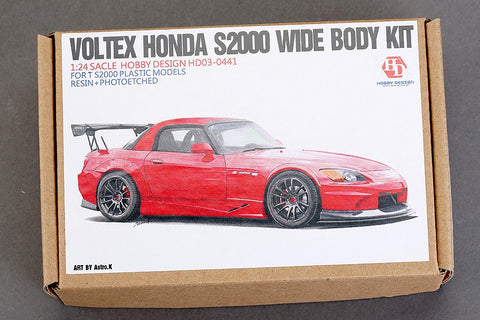 Hobby Design HD03-0441 1/24 Voltex Honda S2000 Wide Body Kit (for Tamiya) S2000 (Resin + Photo-etched parts + Metal parts)