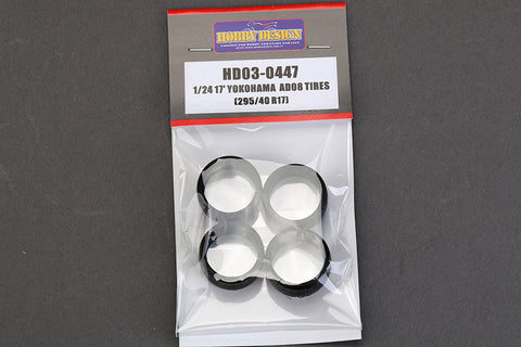 Hobby Design HD03-0447 1/24 17-inch Yokohama AD08 Tire (295/40 R17)