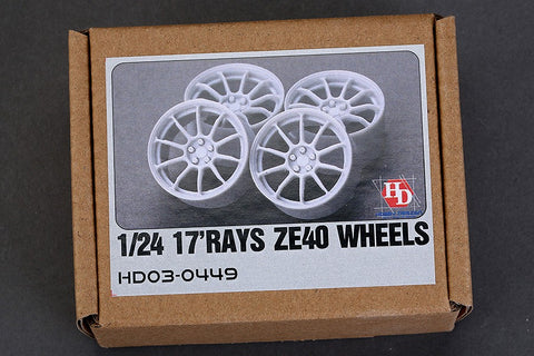 Hobby Design HD03-0449 1/24 17-inch Rays ZE40 wheels