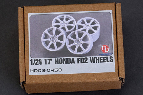 Hobby Design HD03-0450 1/24 17-inch Honda FD2 wheels