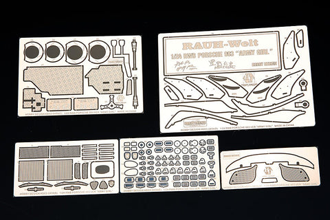 Hobby Design HD03-0459 1/24 RWB Porsche 993 Wide Body Kit for Ver. "Army Girl" (Resin + Photo-etched parts + Decals + Metal parts)
