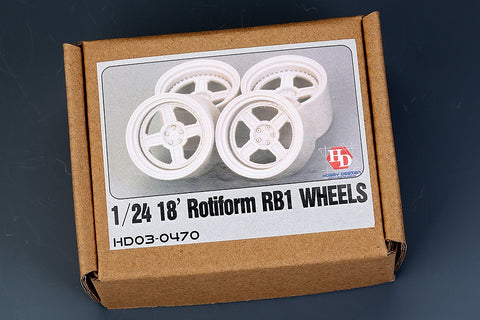 Hobby Design HD03-0470 1/24 18-inch Rotiform RB1 wheels