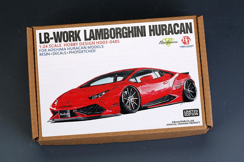 Hobby Design HD03-0485 1/24 LB-Works Lamborghini Huracán (for Aoshima) (Resin + Photo-etched parts + Decals)