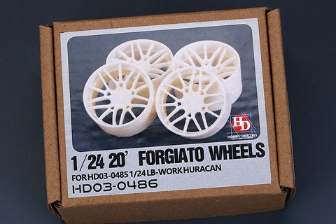 Hobby Design HD03-0486 1/24 20-inch Forgiato Wheels for LB Huracán HD03-0485