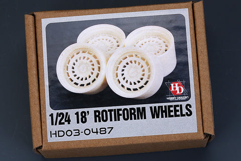 Hobby Design HD03-0487 1/24 18-inch Rotiform wheels