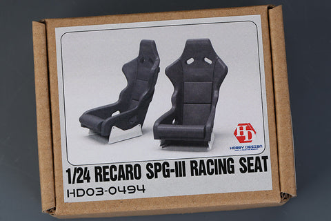 Hobby Design HD03-0494 1/24 Recaro SPG-III Racing Seat (Resin + Photo-etched parts + Decals)