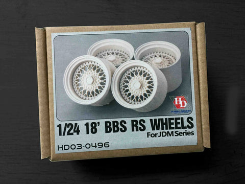 Hobby Design HD03-0496 1/24 18-inch BBS RS Wheels for JDM Series