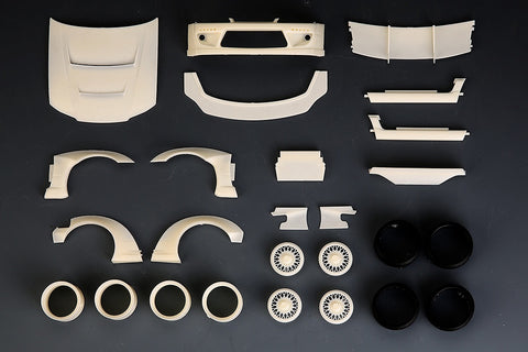 Hobby Design HD03-0498 1/24 RB Nissan S15 Wide Body Kit (for Aoshima) (Resin + Photo-etched parts + Metal parts)