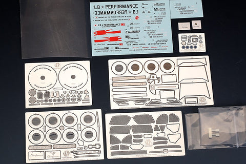 Hobby Design HD03-0500 1/24 LB-WORKS Lamborghini Murciélago LP670 Transkit (for Aoshima) (Resin + Photo-etched parts + Decals + Metal logo)