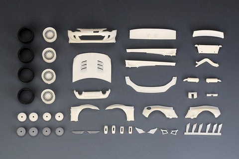 Hobby Design HD03-0508 1/24 Rocket Bunny FT86 V3 Wide Body Kit (for Tamiya) FT86 24323 & 24324 & 24336 (Resin + Photo-etched parts + Decals + Metal parts)