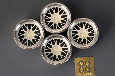 Hobby Design HD03-0511 1/24 18-inch RB Custom Wheels for JDM Series (Resin + Metal Wheels + Photo-etched Parts)