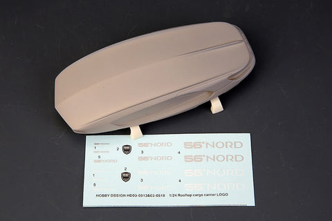 Hobby Design HD03-0513 1/24 Rooftop Cargo Box A (Resin + Decal)