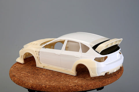 Hobby Design HD03-0523 1/24 Subaru Impreza WRX STI Wide Body Kit (for Aoshima) (Resin + Metal Wheels + Photo-etched Parts + Decals + Metal Logos + Metal Parts)
