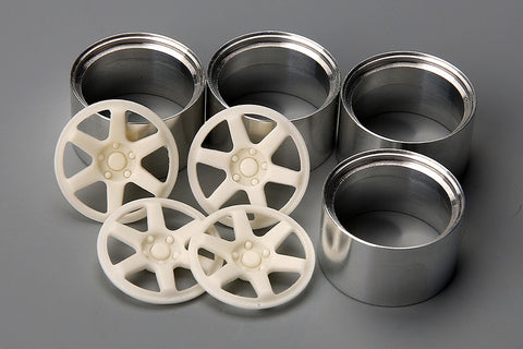 Hobby Design HD03-0525 1/24 18-inch RAYS TE37V Wheels for JDM Series (Resin + Metal Wheels)