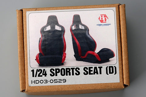 Hobby Design HD03-0529 1/24 Sports Seat (D) (Resin + Decal)
