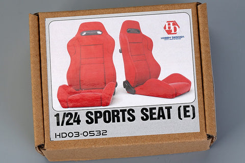 Hobby Design HD03-0532 1/24 Sports Seat (E) (Resin + Decal)