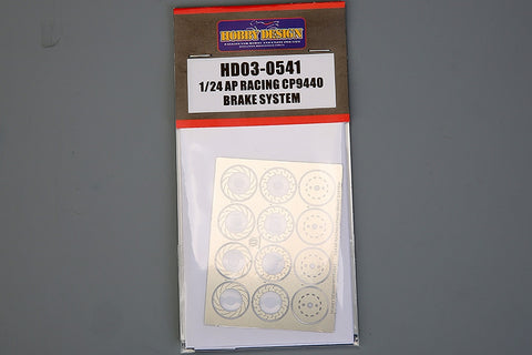 Hobby Design HD03-0541 1/24 AP Racing CP9440 Brake System (Resin + Photo-etched parts + Decals)