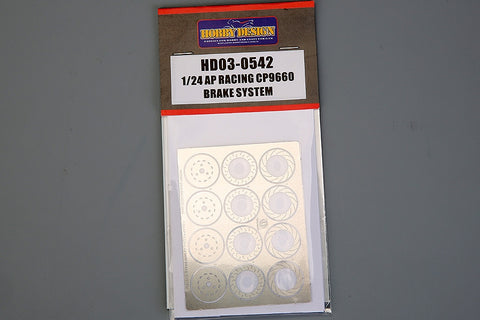 Hobby Design HD03-0542 1/24 AP Racing CP9660 Brake System (Resin + Photo-etched parts + Decals)