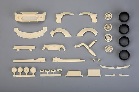 Hobby Design HD03-0545 1/24 RB Toyota FT86 V2.0 Wide Body Kit Detail-Up Set (for Tamiya) 24323 & 24336 (Resin + Photo-etched parts + Decals + Metal wheels + Metal parts)