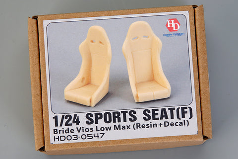 Hobby Design HD03-0547 1/24 Sports Seat (Front) Bride Vios Low Max (Resin + Decal)